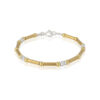 Gold and Silver Three Colour Bracelet
