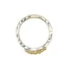 Fi Mehra Jewellery | Hammered Silver Ring with 9ct Gold Dot Details