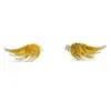 Fi Mehra Jewellery | Gold Plate and Silver Angel Wings Stud Earrings