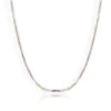 Rose and Yellow Gold Fill Silver Hammered Necklace