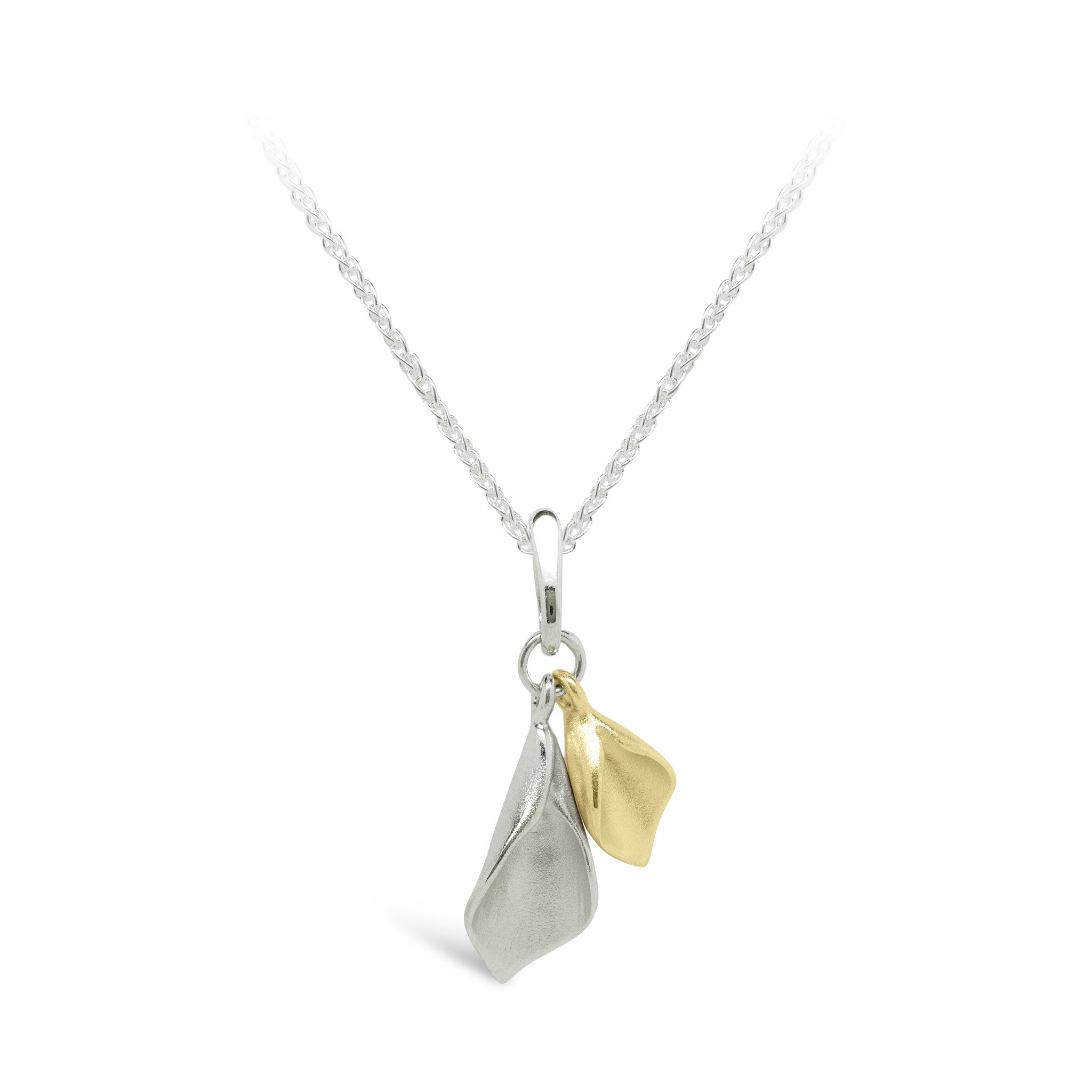 WDSP_Lilium_Tiny_Double_Calla_Lily_Pendant_Silver_and_Yellow_Gold