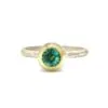 Adele Taylor – Silver & 18 ct Gold Green Beryl Ring