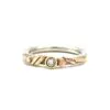 Silver and 12ct Gold Tactile Diamond Ring