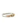 Silver and 12ct Gold Tactile Diamond Ring