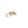 Adele Taylor Rings | Silver and Gold Two-Diamond Textured Ring