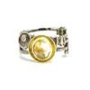 Adele Taylor Rings | Gold Rutilated Quartz Silver Diamond Ring