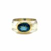 9ct gold blue topaz ring