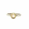 gold set moonstone ring