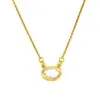 Gold Moonstone Necklace