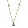 18ct Gold Sapphire Diamond Necklace