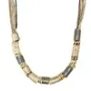 Luxury Rolled Gold and Silver Multi-Chain Necklace