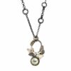 green amethyst handmade silver necklace
