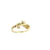 9ct Gold Double Diamond Leaf Ring