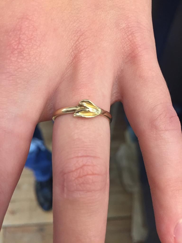 gold leaf ring 1