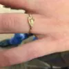 9ct Gold Mini Leaf Ring