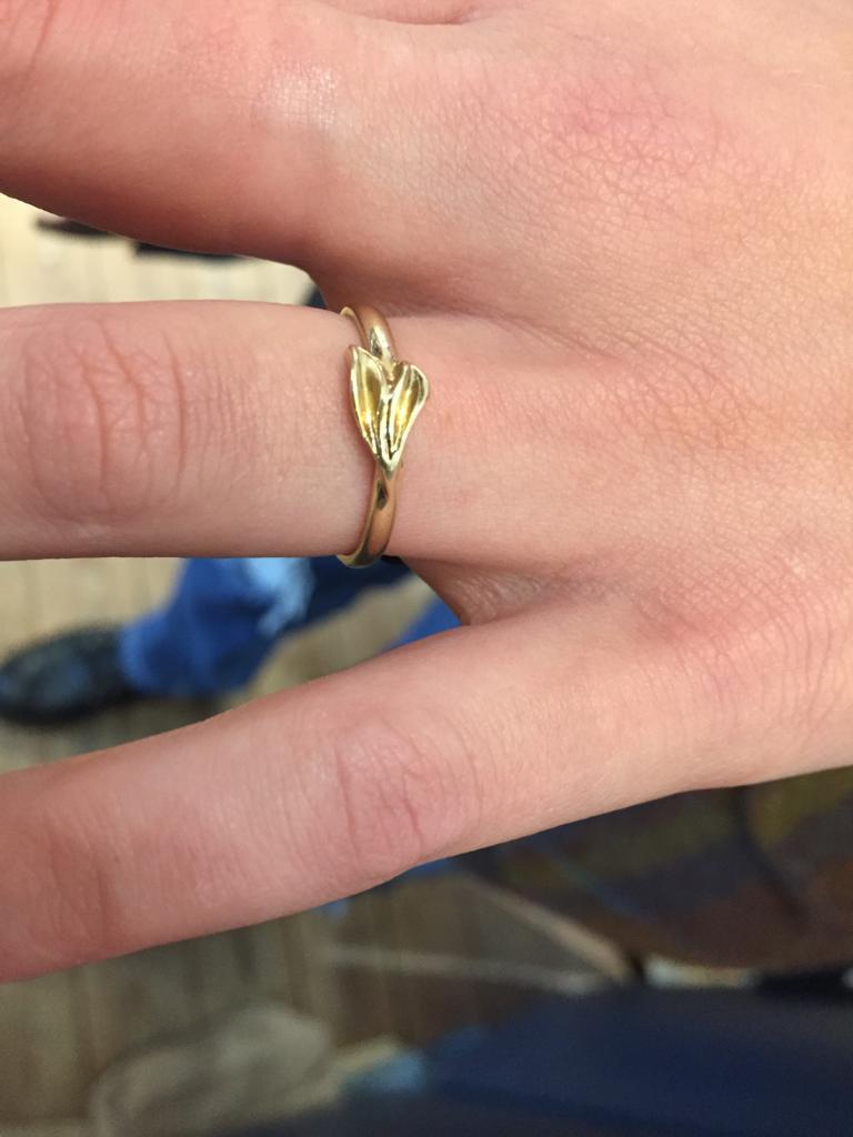 gold leaf ring 2
