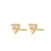 Opal Trinity Studs (Sterling Silver or Gold Plate)