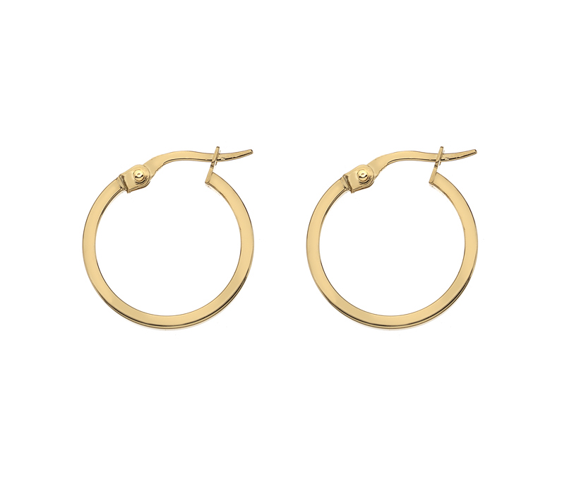 9ct Gold Plain Hoops- Armed & Gorgeous