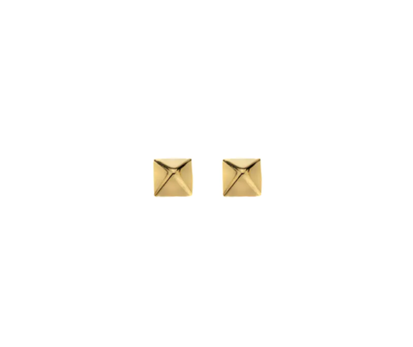 9ct Gold Pyramid Stud- Armed & Gorgeous
