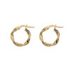 9ct Gold Chunky Twisted Hoops- Armed & Gorgeous