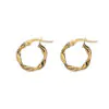 9ct Gold Chunky Twisted Hoops