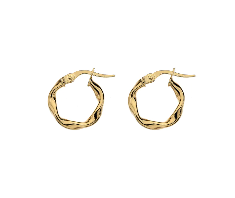 9ct Gold Chunky Twisted Hoops- Armed & Gorgeous