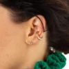 Snake Stud Earrings with Green Eyes – Scream Pretty