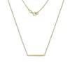Recycled 9ct Gold Square Bar Necklace