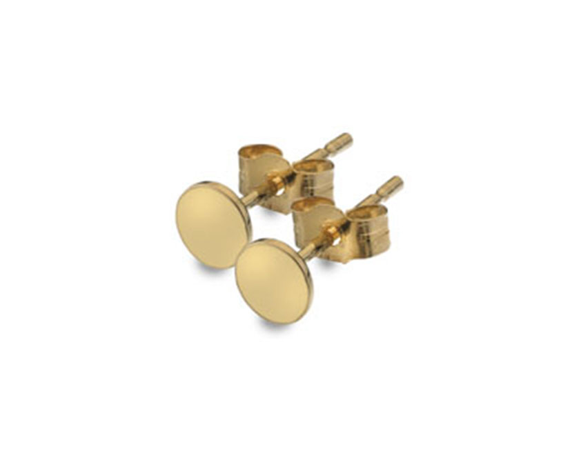 9ct Gold Thin Circle Studs-Armed & Gorgeous
