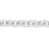 Sterling Silver Small Wide Trace Chain Bracelet