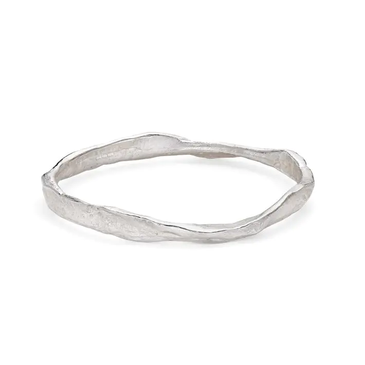 Sterling Silver Rock Bangle-Armed & Gorgeous