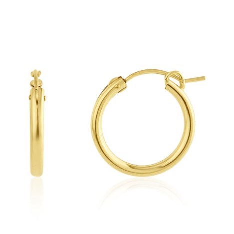 Large 14ct Gold Hoop Earrings-Armed & Gorgeous