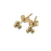 9ct Gold Tri Beaded Studs- Armed & Gorgeous