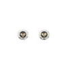 Silver and Gold Plate Heart Studs