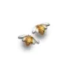 Silver and Gold Plate Bee Studs