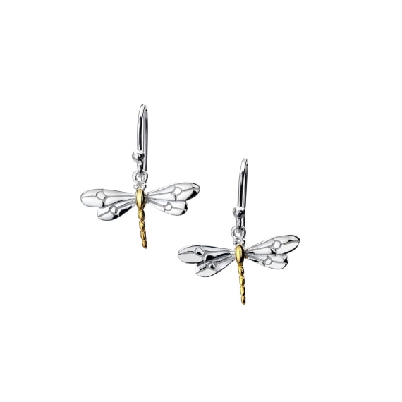 Silver and Gold Plate Dragonfly Drops- Armed & Gorgeous