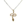 Solid Gold Snake Necklace