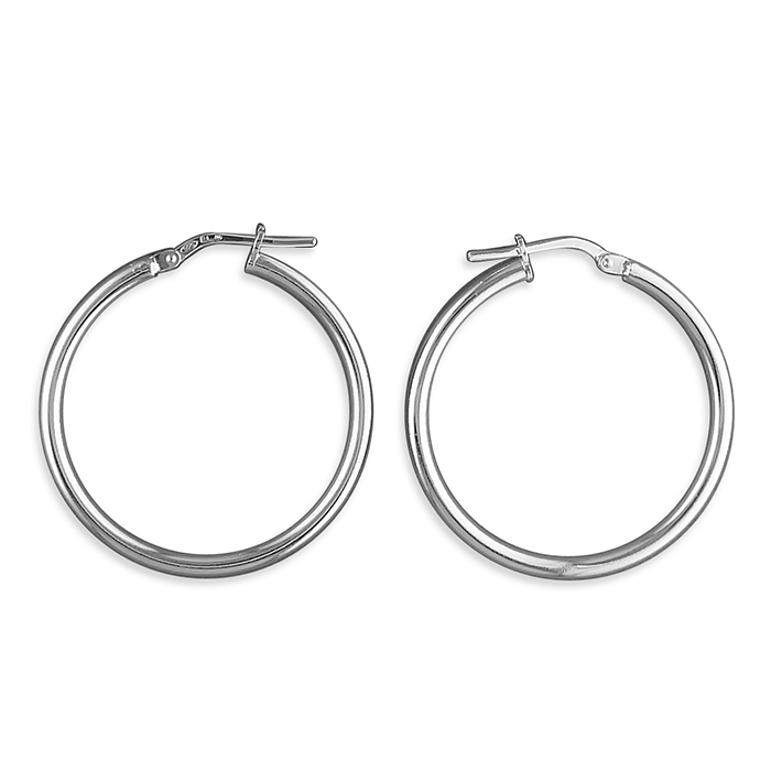 Lightweight Silver Hoops- Armed & Gorgeous