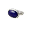 Large Oval Ring With Lapis Lazuli