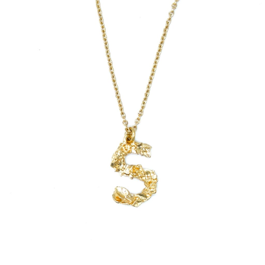 Floral Letter S Necklace- Armed & Gorgeous