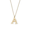 Floral Letter A Necklace- Armed & Gorgeous