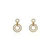 Catena Front Hoop Studs (Silver/Gold-Plated)