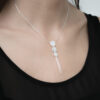 Triple Disc Lariat Necklace – Silver or Gold Plated