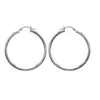 Silver 50mm Creole Hoops