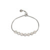 Small Disc Double Threaded Bracelet (Gold Plated or Silver)