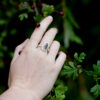 Watermelon Tourmaline Ring With Rose Gold Granulation