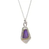 Fi Mehra Jewellery | Pinky/Purple Opal Pendant With Yellow Gold Detail