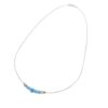Delicate Necklace With Opalite And Rolled Gold Beads