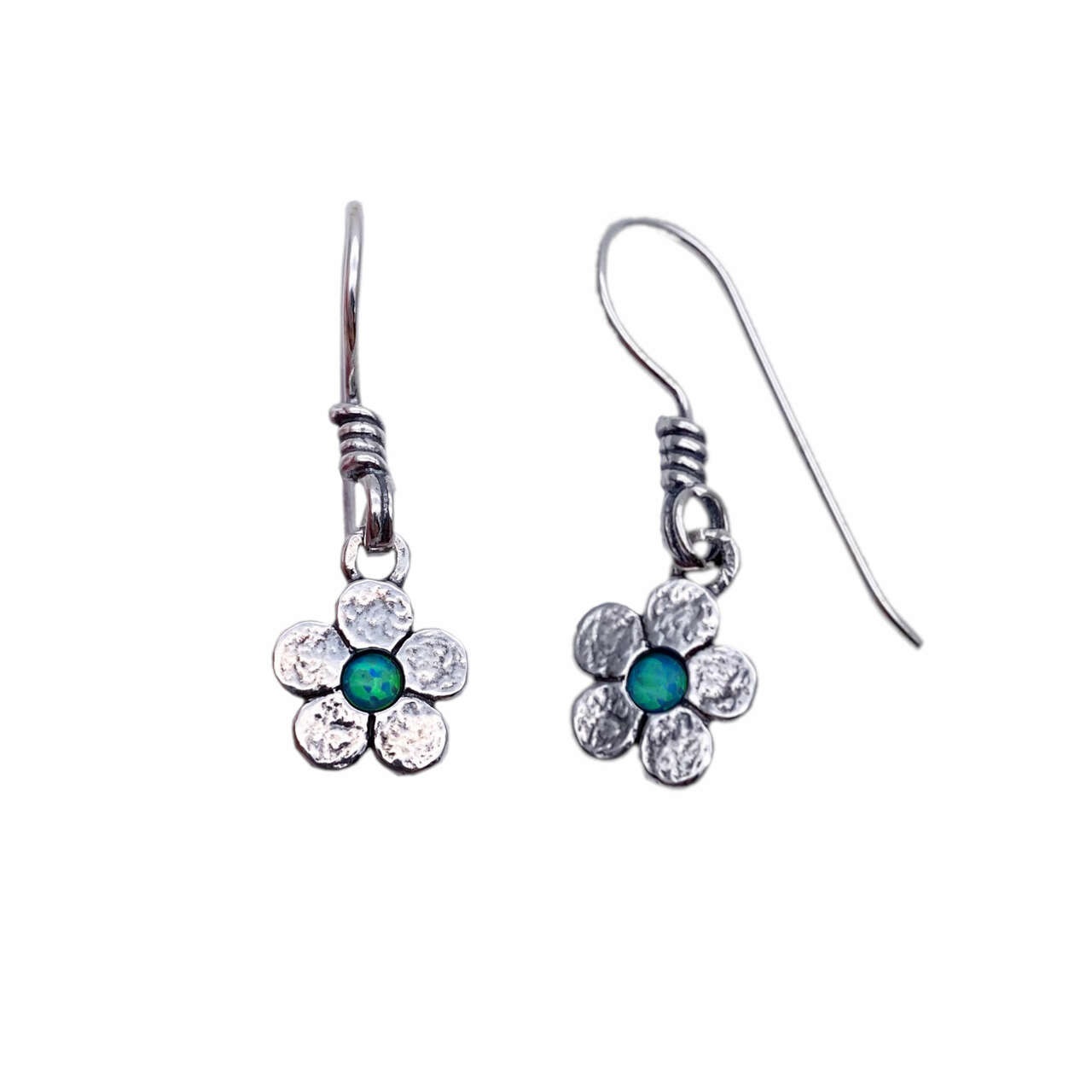 opalite flower drops earrings
