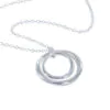 Two Ring Necklace – Silver